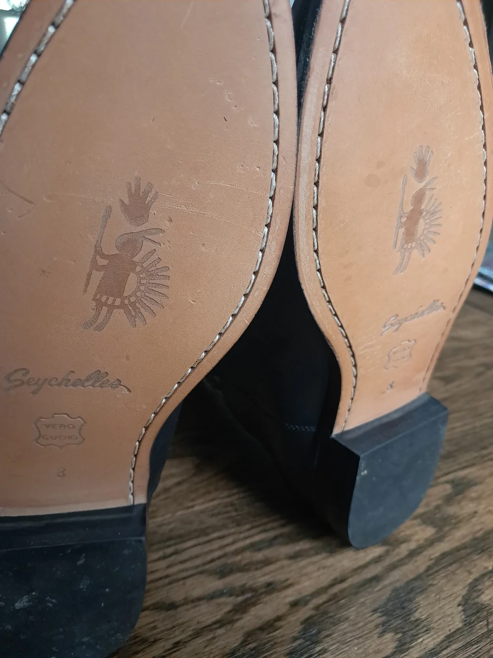 Vintage Seychelles Tapestry Riding Boots Leather Knee High Sz 8